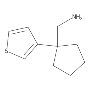 [1-(Thiophen-3-yl)cyclopentyl]methanamine Structure