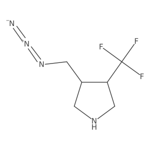 Rac-(3r,4r)-3-(azidomethyl)-4-(trifluoromethyl)pyrrolidine结构式