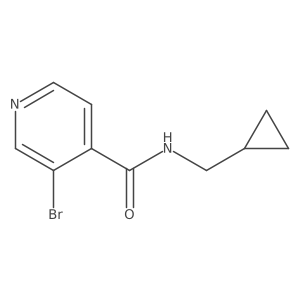 3-Bromo-N-(cyclopropylmethyl)pyridine-4-carboxamide Structure