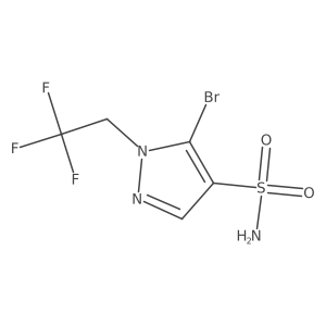 5-Bromo-1-(2,2,2-trifluoroethyl)pyrazole-4-sulfonamide结构式