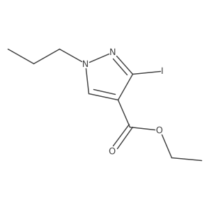 ethyl 3-iodo-1-propyl-1H-pyrazole-4-carboxylate Structure