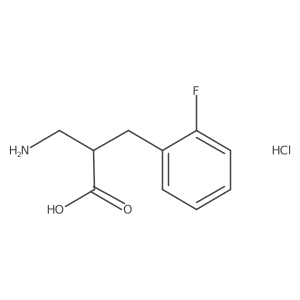 3-Amino-2-(2-fluorobenzyl)propanoic acid hydrochloride Structure