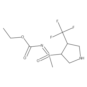 ethyl N-[methyl(oxo)[4-(trifluoromethyl)pyrrolidin-3-yl]-lambda6-sulfanylidene]carbamate Structure