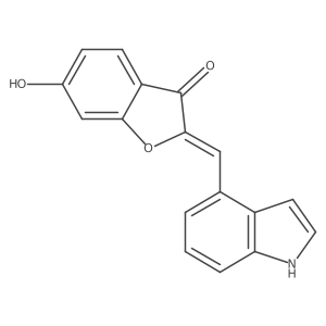6-Hydroxy-2-[(1H-indol-4-yl)methylidene]-2,3-dihydro-1-benzofuran-3-one Structure
