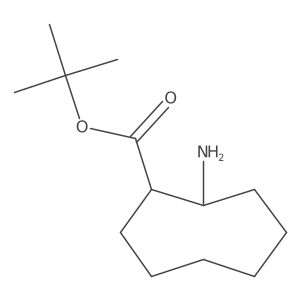 Tert-butyl 2-aminocyclooctane-1-carboxylate结构式