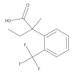 2-Methyl-2-[2-(trifluoromethyl)phenyl]butanoic acid Structure
