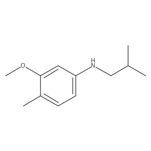 3-methoxy-4-methyl-N-(2-methylpropyl)aniline Structure