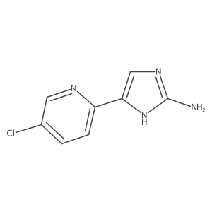 5-(5-chloropyridin-2-yl)-1H-imidazol-2-amine结构式