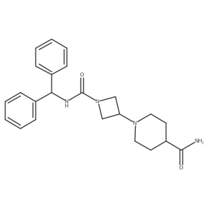 1-(1-(Benzhydrylcarbamoyl)azetidin-3-yl)piperidine-4-carboxamide结构式