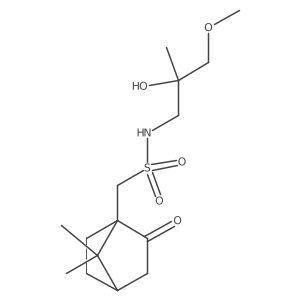 1-(7,7-dimethyl-2-oxobicyclo[2.2.1]heptan-1-yl)-N-(2-hydroxy-3-methoxy-2-methylpropyl)methanesulfonamide结构式