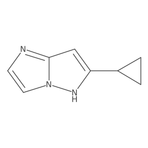 6-cyclopropyl-1H-imidazo[1,2-b]pyrazole结构式
