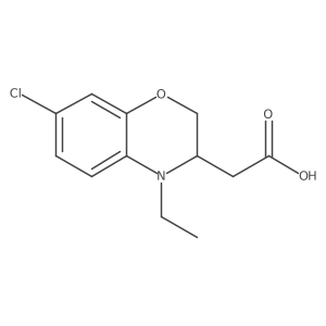 2-(7-chloro-4-ethyl-3,4-dihydro-2H-benzo[b][1,4]oxazin-3-yl)acetic acid Structure