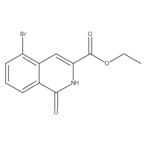Ethyl 5-bromo-1-oxo-1,2-dihydroisoquinoline-3-carboxylate Structure