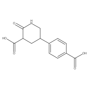 5-(4-Carboxyphenyl)-2-oxopiperidine-3-carboxylic acid结构式
