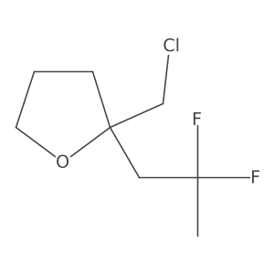 2-(Chloromethyl)-2-(2,2-difluoropropyl)oxolane Structure