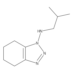N-(2-methylpropyl)-4,5,6,7-tetrahydro-1H-1,2,3-benzotriazol-1-amine结构式