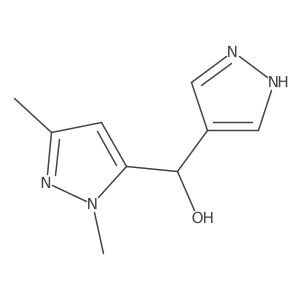 (1,3-dimethyl-1H-pyrazol-5-yl)(1H-pyrazol-4-yl)methanol Structure