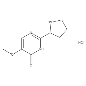 5-Methoxy-2-pyrrolidin-2-yl-1H-pyrimidin-6-one;hydrochloride Structure