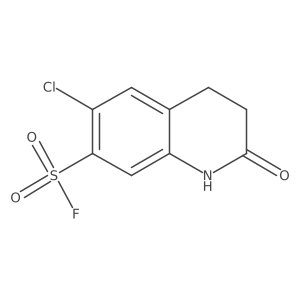 6-Chloro-2-oxo-1,2,3,4-tetrahydroquinoline-7-sulfonyl fluoride Structure