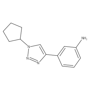 3-(1-cyclopentyl-1H-1,2,3-triazol-4-yl)aniline结构式