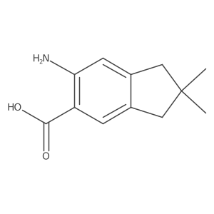 6-amino-2,2-dimethyl-2,3-dihydro-1H-indene-5-carboxylic acid结构式