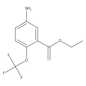 3-(1-Ethoxyethenyl)-4-(trifluoromethoxy)aniline Structure