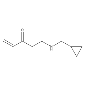 5-[(Cyclopropylmethyl)amino]pent-1-en-3-one Structure