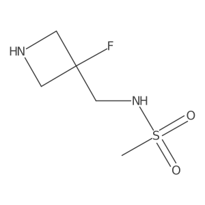 N-[(3-fluoroazetidin-3-yl)methyl]methanesulfonamide Structure