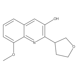 8-Methoxy-2-(oxolan-3-yl)quinolin-3-ol结构式