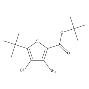 Tert-butyl 3-amino-4-bromo-5-tert-butylthiophene-2-carboxylate Structure