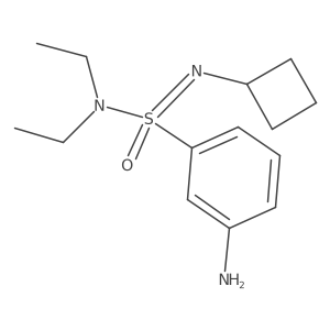 3-amino-N-cyclobutyl-N,N-diethylbenzene-1-sulfonoimidamide Structure