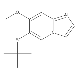 6-(Tert-butylthio)-7-methoxyimidazo[1,2-a]pyridine Structure