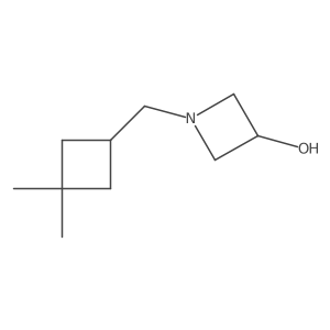 1-[(3,3-Dimethylcyclobutyl)methyl]azetidin-3-ol结构式