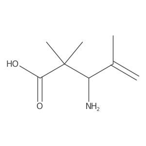 3-Amino-2,2,4-trimethylpent-4-enoic acid结构式