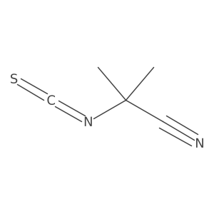 2-Isothiocyanato-2-methylpropanenitrile结构式
