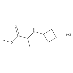 Methyl 2-(cyclobutylamino)propanoate hydrochloride Structure