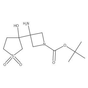 Tert-butyl 3-amino-3-(3-hydroxy-1,1-dioxo-1lambda6-thiolan-3-yl)azetidine-1-carboxylate Structure