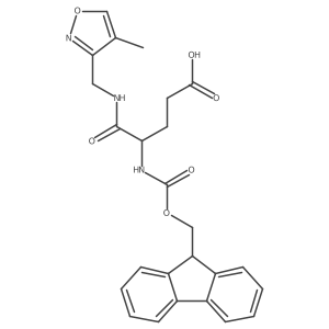 4-({[(9H-fluoren-9-yl)methoxy]carbonyl}amino)-4-{[(4-methyl-1,2-oxazol-3-yl)methyl]carbamoyl}butanoic acid结构式