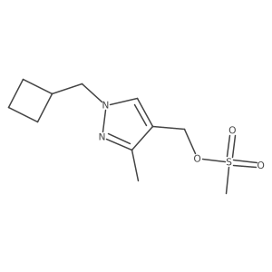 [1-(cyclobutylmethyl)-3-methyl-1H-pyrazol-4-yl]methyl methanesulfonate Structure
