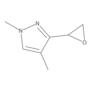1,4-dimethyl-3-[(2R)-oxiran-2-yl]-1H-pyrazole结构式