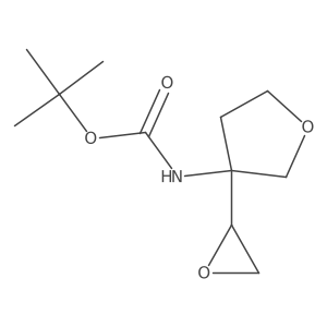 tert-butyl N-{3-[(2S)-oxiran-2-yl]oxolan-3-yl}carbamate Structure