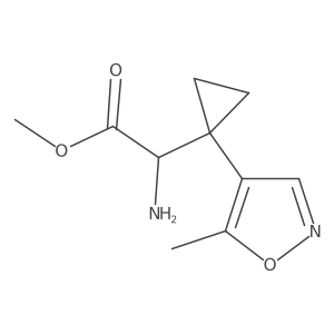 Methyl 2-amino-2-[1-(5-methyl-1,2-oxazol-4-yl)cyclopropyl]acetate Structure