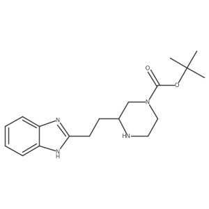 tert-butyl 3-[2-(1H-1,3-benzodiazol-2-yl)ethyl]piperazine-1-carboxylate Structure