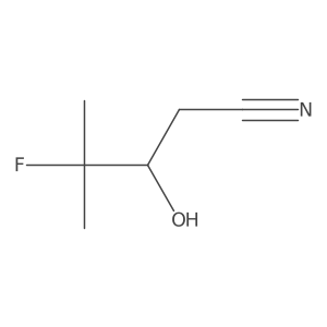 4-Fluoro-3-hydroxy-4-methylpentanenitrile结构式