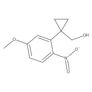 [1-(5-Methoxy-2-nitrophenyl)cyclopropyl]methanol Structure