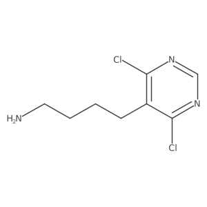 4-(4,6-Dichloropyrimidin-5-yl)butan-1-amine Structure