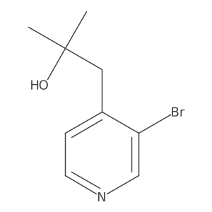 1-(3-Bromopyridin-4-YL)-2-methylpropan-2-OL结构式