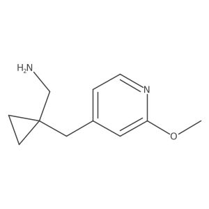 {1-[(2-Methoxypyridin-4-yl)methyl]cyclopropyl}methanamine Structure