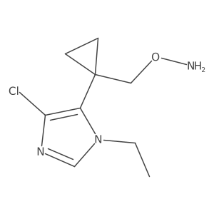 O-{[1-(4-chloro-1-ethyl-1H-imidazol-5-yl)cyclopropyl]methyl}hydroxylamine Structure