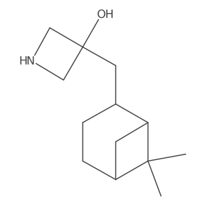 3-[(6,6-dimethylnorpinan-2-yl)methyl]azetidin-3-ol结构式